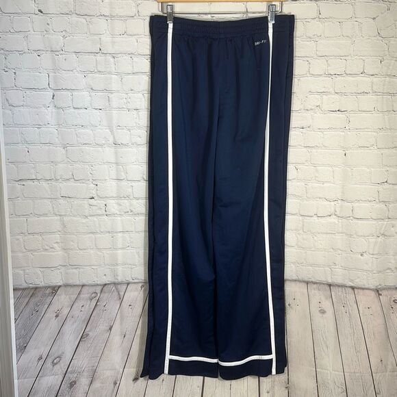 Nike Tear Away Pants Men Large Blue Basketball Warm Up Swoosh Y2K 436633-420 - Picture 6 of 10